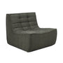 N701 Eco Fabric 1 Seater Sofa - Moss