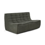 N701 Eco Fabric 2 Seater Sofa - Moss