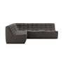 N701 4 Seater Modular Corner Sofa - Dark Grey