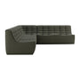 N701 5 Seater Modular Corner Sofa - Moss