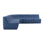 N701 5 Seater Modular Round Corner Sofa - Blue