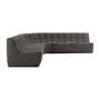 N701 5 Seater Modular Round Corner Sofa - Dark Grey