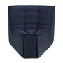N701 Sofa Small Round Modular Corner (45 Degrees) - Graphite