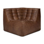 N701 Sofa Small Square Modular Corner (90 Degrees) - Chestnut