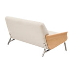 Beige / Oak / 2 Seater