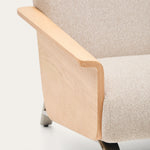 Beige / Oak / 2 Seater