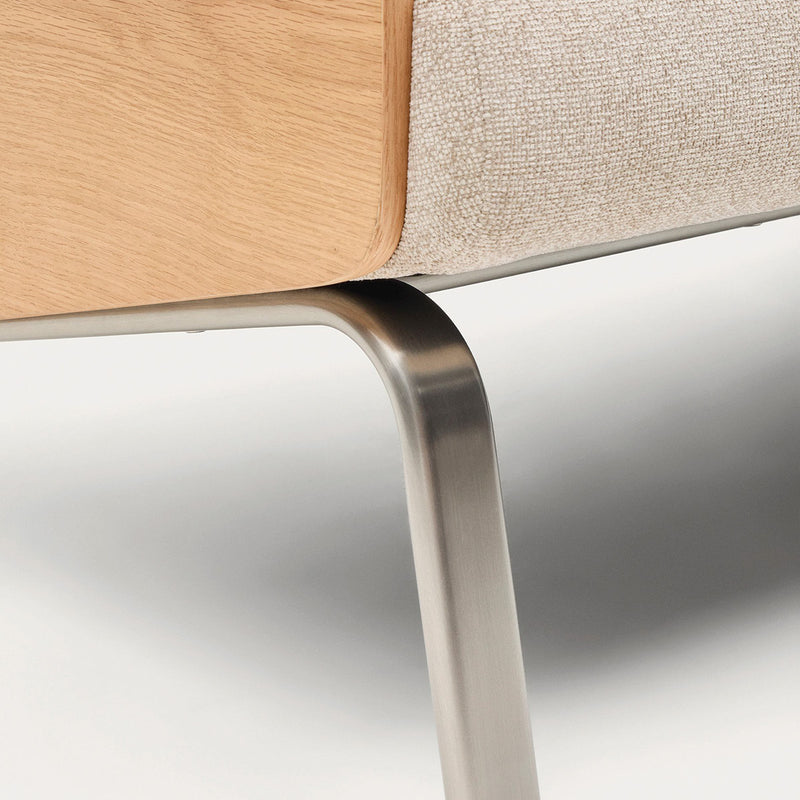 Beige / Oak / 2 Seater