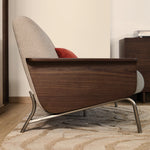 Light Brown / Walnut / 2 Seater