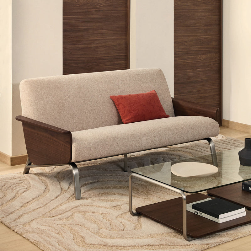 Light Brown / Walnut / 2 Seater
