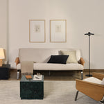 Beige / Oak / 3 Seater