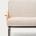 Beige / Oak / 3 Seater