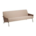 Light Brown / Walnut / 3 Seater