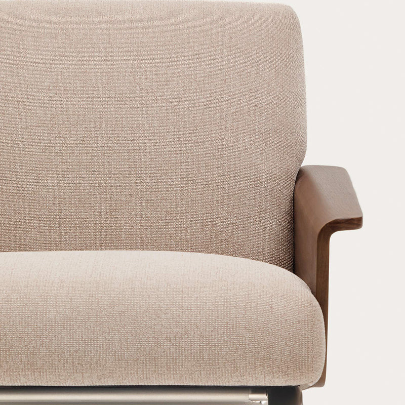 Light Brown / Walnut / 3 Seater