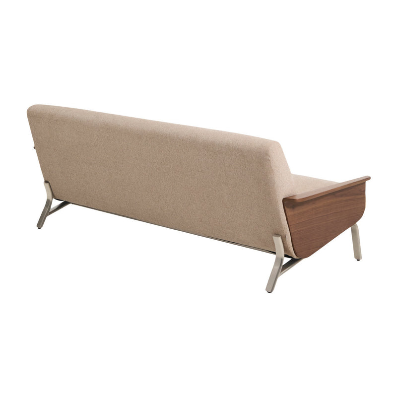 Light Brown / Walnut / 3 Seater