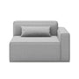 Mix Fabric Right Arm Sofa - Parliament Stone