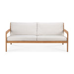 Jack Outdoor Fabric 3 Seater Sofa (Teak, Off White)