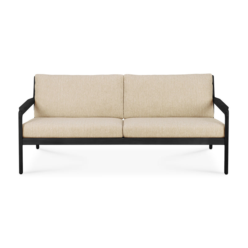 Jack Outdoor Fabric 3 Seater Sofa (Teak Black, Natural)