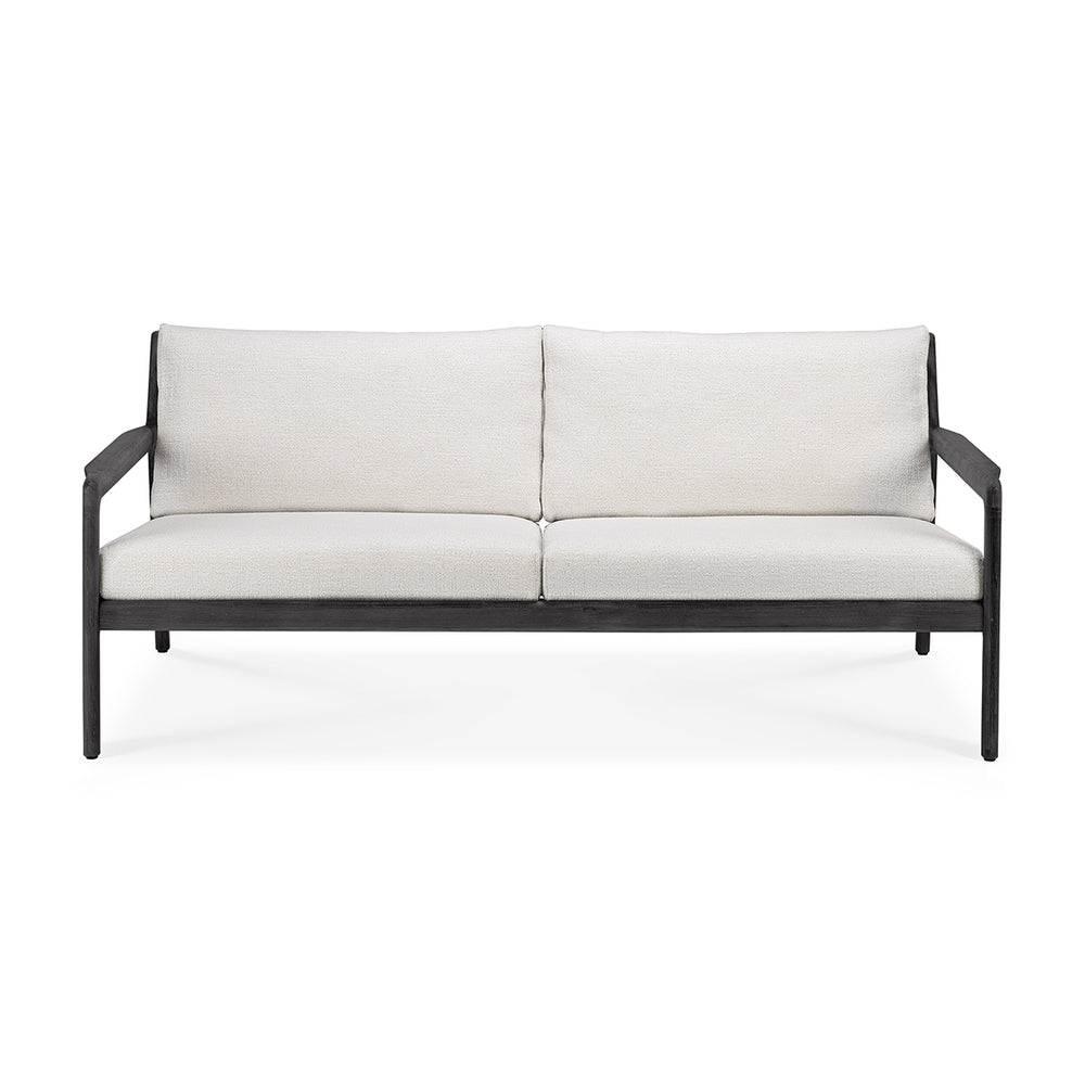 Jack Outdoor Fabric 3 Seater Sofa (Teak Black, Off White)