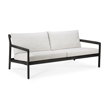 Jack Outdoor Fabric 3 Seater Sofa (Teak Black, Off White)