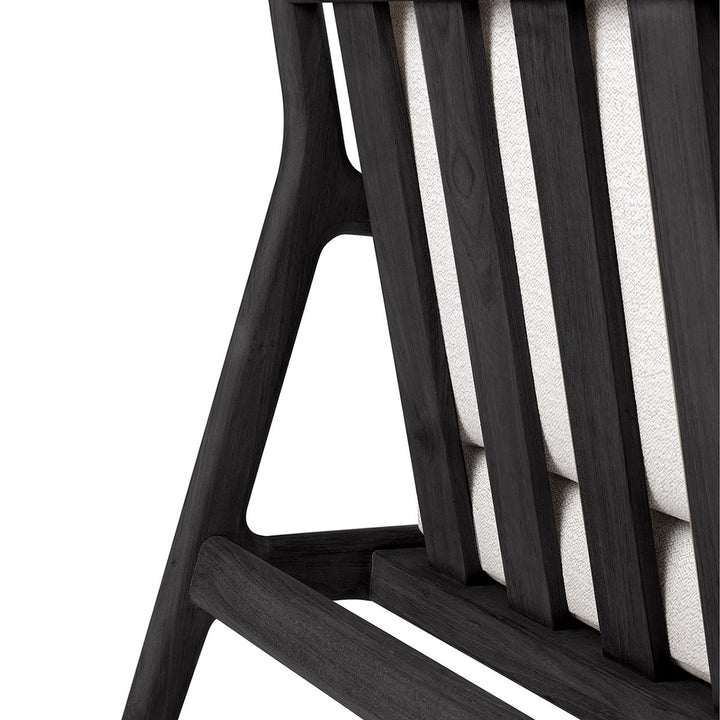 Jack Outdoor Fabric 3 Seater Sofa (Teak Black, Off White)