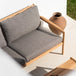 Jack Outdoor Fabric 3 Seater Sofa (Teak, Mocha)