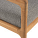 Jack Outdoor Fabric 3 Seater Sofa (Teak, Mocha)
