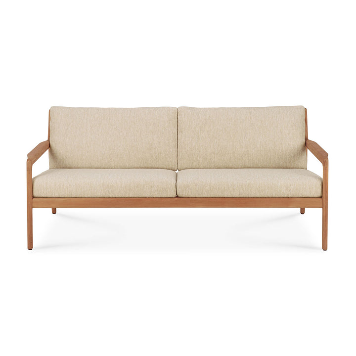 Jack Outdoor Fabric 3 Seater Sofa (Teak, Natural)