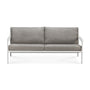 Jack Outdoor Fabric 3 Seater Sofa - White / Mocha