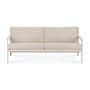 Jack Outdoor Fabric 3 Seater Sofa - White / Natural