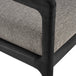 Jack Outdoor Fabric 4 Seater Sofa (Teak Black, Mocha)