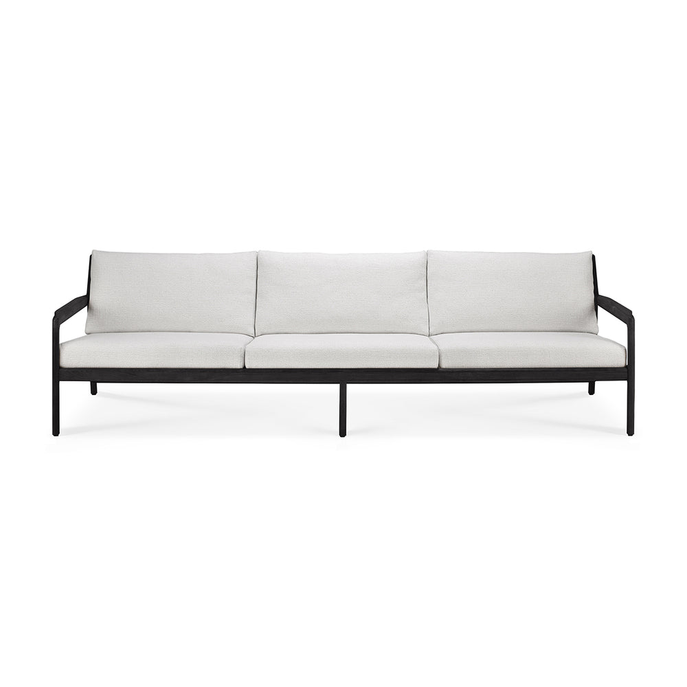 Jack Outdoor Fabric 4 Seater Sofa (Teak Black, Off White)