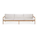 Jack Outdoor Fabric 4 Seater Sofa (Teak, Off White)