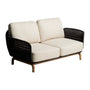 Alipa Outdoor 2 Seater Sofa - Dark Grey / 165cm