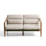 Menfi Outdoor 2 Seater Sofa - Green / 136cm