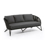 Branzie 3 Seater Outdoor Sofa - Black
