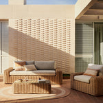 Portlligat 3-Seater Rattan Outdoor Sofa