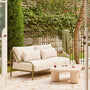 Dune Outdoor 2 Seater Sofa - Olive / Sand Weave