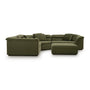 Float 3 Piece Modular Sofa - Malibu Matcha