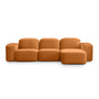 Muse 3 Seat RAF Chaise Sofa - Malibu Caramel