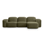 Muse 3 Seat RAF Chaise Sofa - Malibu Matcha