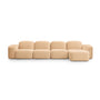 Muse 4 Seat RAF Chaise Sofa - Malibu Dune