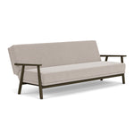 Agnes Brown Textured Weave / Dark Walnut