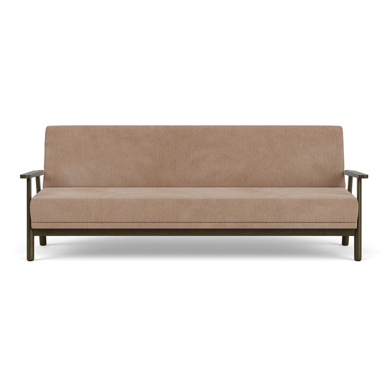 Aulla Caramel Textured Weave / Dark Walnut