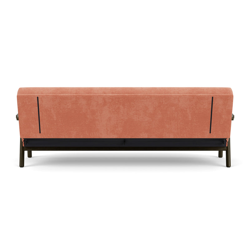 Danny Dusty Rose Textured Weave / Dark Walnut