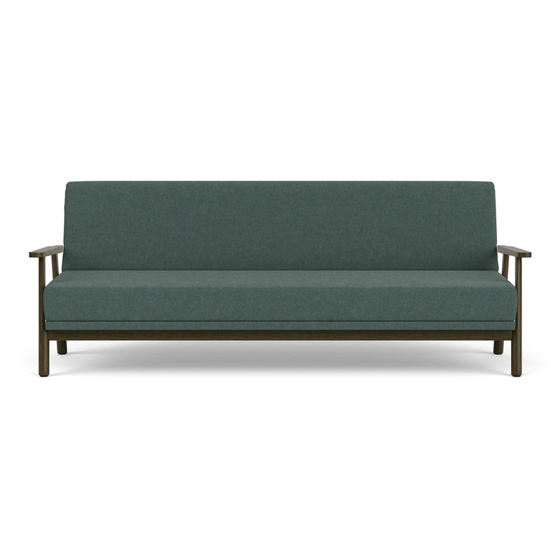 Form Blue Grey Fabric / Dark Walnut