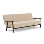 Form Cream Fabric / Dark Walnut