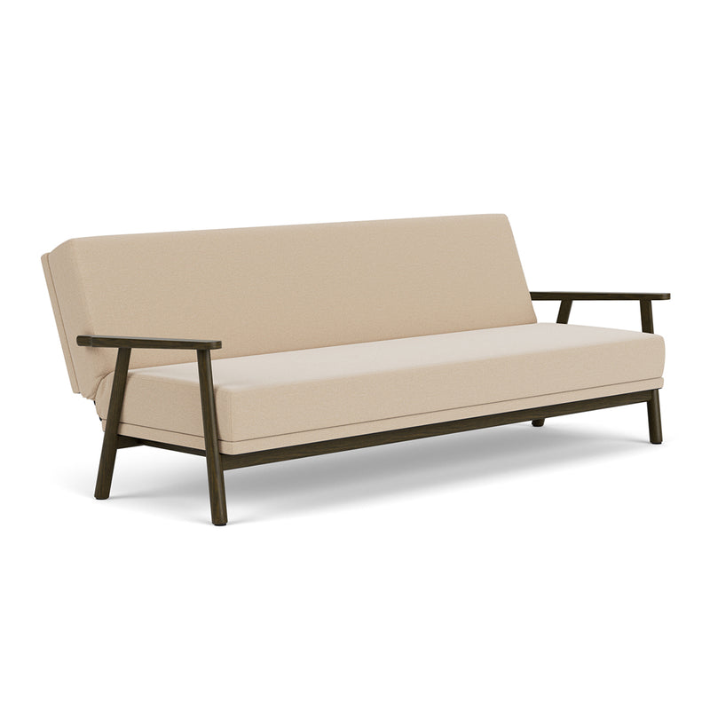 Form Cream Fabric / Dark Walnut