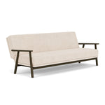 Vega Cream Textured Weave / Dark Walnut