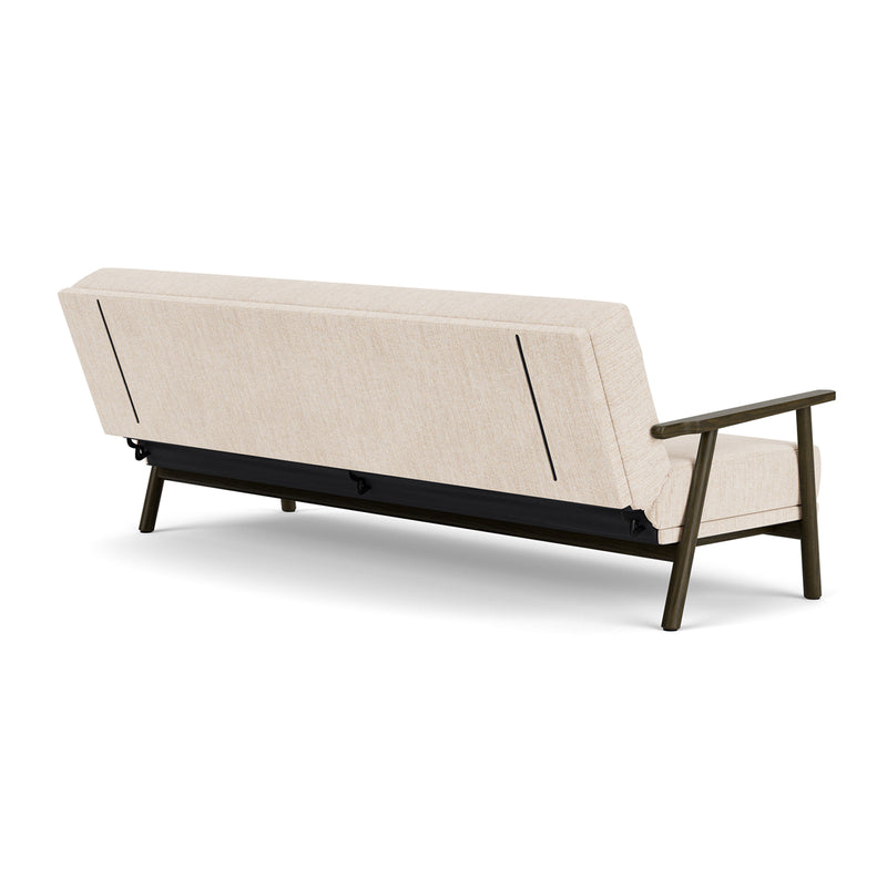 Vega Cream Textured Weave / Dark Walnut