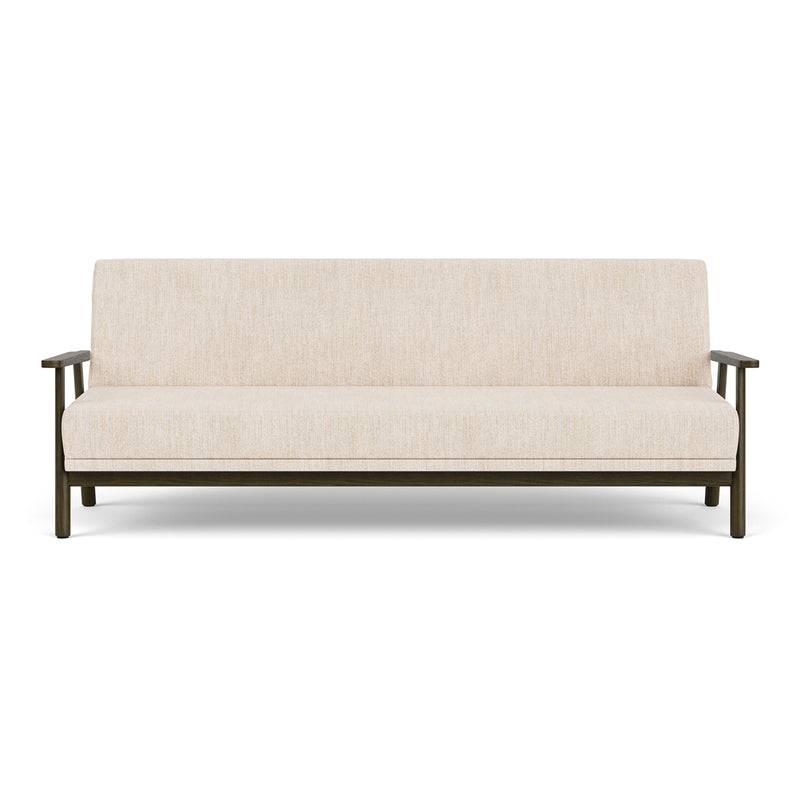 Vega Cream Textured Weave / Dark Walnut